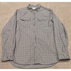 Fjallraven Gray Checkered Casual Button Down Shirt